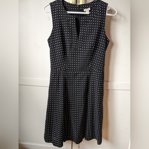 Polka dots J crew dress | Split neck | With pockets - Picture 1 of 4